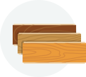 Отделочные материалы из древесины.