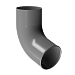 Отвод трубы Döcke STAL PREMIUM D90 графит