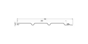 Софит T4 частично перфорированный Grand Line 3,0 чертеж
