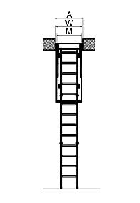 Складная металлическая лестница LMS